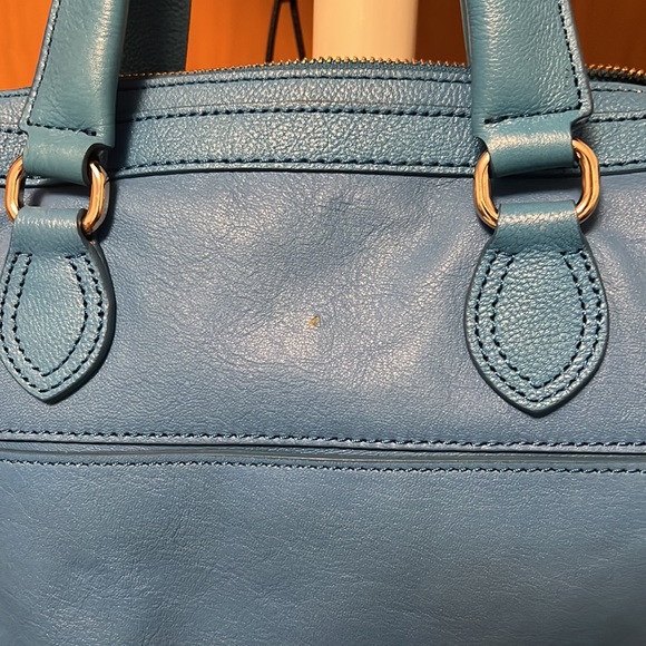 Turquoise Cole Haan Leather Bag - Picture 6 of 8